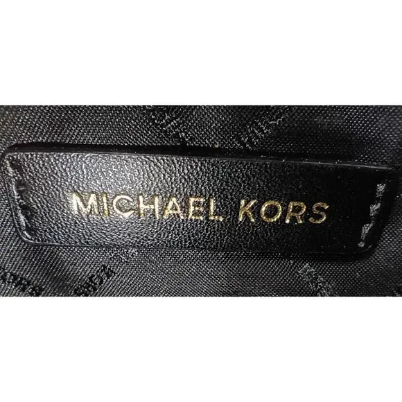 MICHAEL Jet Set Black Patent Leather Embossed Tote - EUC - Picture 7 of 7